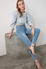 2022 Women Skinny Jeans Light Blue High Waist Denim Stretch Washed Autumn-winter Elastic Size Slim fit Pencil Pants