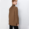 2022 ZA Brown Double Breasted Blazer For Women Brand Autumn  Long Sleeve Pockets Coats Office Wear Casual Tops Coat Jackets