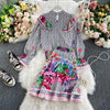 2022 autumn French girly wear suit sweet fresh beauty shirt fishtail skirt two-piece skirt