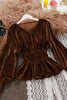 2023 autumn winter women chic V-neck long-sleeve waist joker velvet lantern sleeve blouse female solid elegant shirts tops