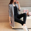 2022 new spring new wild loose knit sweater cardigan female winter coat loose large size wild long sweater coat tide