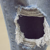 2022 spring summer autumn plus size women casual Denim Pants woman female ripped jeans for women BA6