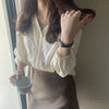 2023 spring summer autumn women casual chiffon shirt woman female OL blouse women Vq10