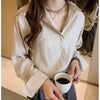 2023 spring summer autumn women casual chiffon shirt woman female OL blouse women Vq9