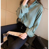 2023 spring summer autumn women casual chiffon shirt woman female OL blouse women Vq9