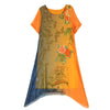 2022 summer women's Chiffon Dress ethnic style skirt loose Large Print seaside holiday beach skirt