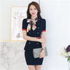 2023 summer professional women's professional suit beautician overalls hotel front desk uniforms stewardess uniforms