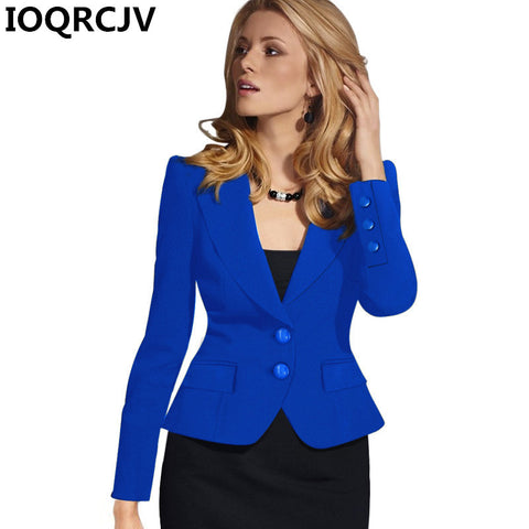 2023 Autumn Elegant Blazers Feminino Women Long Sleeve Casual Blazer Notched Collar Coat Short Jackets Female Outerwear R893