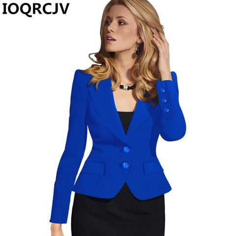 2022 Autumn Elegant Blazers Feminino Women Long Sleeve Casual Blazer Notched Collar Coat Short Jackets Female Outerwear R893