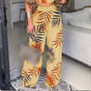2022 Autumn Wide Leg Pants Women Casual Streetwear Slacks Female Elastic Waist Floral Print Plus Size Loose Trousers