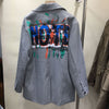 2023 Autumn Trendy Letters Graffiti Long-sleeved Suit Jacket Female Women Blazer Coats