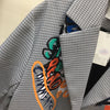 2023 Autumn Trendy Letters Graffiti Long-sleeved Suit Jacket Female Women Blazer Coats