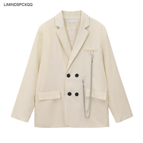 2023 Autumn Winter Casual Double Breasted Women Jackets Vintage Long Sleeve Pockets Elegant Female Outerwear Chic Tops