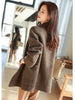 2023 Autumn Winter Double-sided Woolen Coat Loose Retro Check Wool Blazer Women's Jacket Trend All-match Jacket Suit Blazer