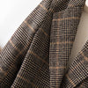 2022 Autumn Winter Plaid Casual Slim Blazers Women Single Breasted Female Outerwear Ladies Jackets Plus Size M-5XL