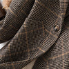 2022 Autumn Winter Plaid Casual Slim Blazers Women Single Breasted Female Outerwear Ladies Jackets Plus Size M-5XL