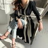 2022 Autumn Winter   Elegant Long Sleeve Round Collar Women Knitting Long Dress