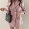 2023 Autumn Winter Creative Design High-quality Casual Blazers for Office Lady Single Button Slim Thick Blazers