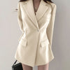 2023 Autumn Winter Creative Design High-quality Casual Blazers for Office Lady Single Button Slim Thick Blazers