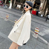 2023 Autumn Winter England Style Retro Women's Blazers Comfortable Turn-down Collar Double Breasted Casual Blazers