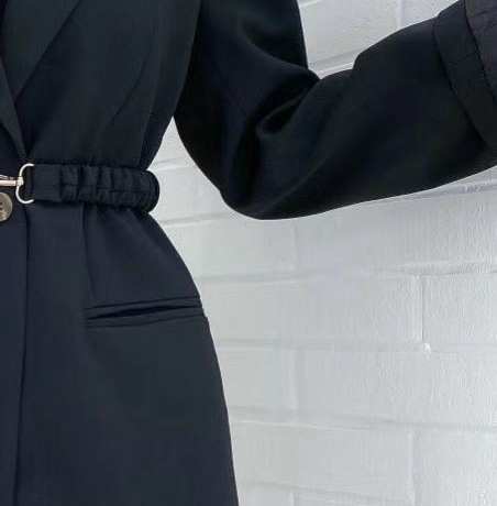 2023 Autumn Winter Fund Design Feeling Small Public Receives Waist Leisure Suit Jacket Ladies