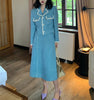 2022 Autumn Winter Tweed Set 2 Piece Skirts Suits Women Vintage Elegant Blazer Jacket Top Long Skirt Wool Casual Clothes Female