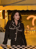 2022 Autumn Winter Tweed Set 2 Piece Skirts Suits Women Vintage Elegant Blazer Jacket Top Long Skirt Wool Casual Clothes Female