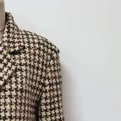 2022 Autumn and Winter Houndstooth Two-button Women Blazer