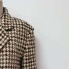 2022 Autumn and Winter Houndstooth Two-button Women Blazer
