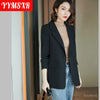 2022 Autumn and Winter Large Size Women's Suit Office High-end Elegant Long-sleeved Ladies Jacket Blazer Overalls