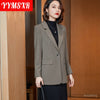 2022 Autumn and Winter Large Size Women's Suit Office High-end Elegant Long-sleeved Ladies Jacket Blazer Overalls