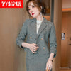 2022 Autumn and Winter Women's Long Sleeve Professional Tailored Suit Formal Trouser Suit Interview Sales Work Clothes A039