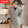 2022 Autumn and Winter Women's Long Sleeve Professional Tailored Suit Formal Trouser Suit Interview Sales Work Clothes A039
