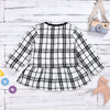 2022 Autumn/winter Children's Clothing Western Plaid Dress Coat
