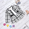 2022 Autumn/winter Children's Clothing Western Plaid Dress Coat
