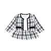 2022 Autumn/winter Children's Clothing Western Plaid Dress Coat