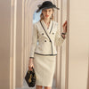 2022 Blazer Pencil Skirt Suits Women 2 Piece Set Elegant   Designer Office Ladies Formal Business Work Clothes