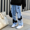 2022 Butterfly Print Jeans for Women Men Pants Loose Baggy Denim Pants Straight Trousers Goth Women Clothing Big Size