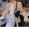 2022 Double Breasted Blazer Long Sleeve Jacket Women Loose Coat 2022 Autumn Winter Female Streetwear Over Size Plus Clothes