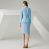 2022 Elegant Designer Long Sleeve Blazer and Pencil Skirt 2 Piece Set Skirt Suits Women Office Ladies Formal Workwear Clothes
