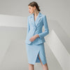 2022 Elegant Designer Long Sleeve Blazer and Pencil Skirt 2 Piece Set Skirt Suits Women Office Ladies Formal Workwear Clothes