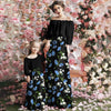 2022 Family Matching Clothes Patchwork Maxi Dress Mother Girl Daughter Autum Flower Long Sleeve Dresses Mom And Me Women Vestido