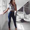 2022 Item High Waist Hip Slim Fit Button Jeans Casual Women's Pants High Waist Jeans  Skinny Jeans Woman