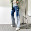 2022 Woman Jeans Casual High Waist Wide Leg Denim Heart Blue Pants Streetwear Vintage Quality Harajuku Straight Pants