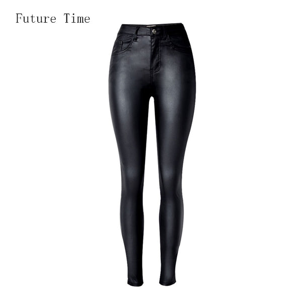 2022 Women Jeans,fitting High Waist slim Skinny woman Jeans,Faux leather jeans,stretch Female jeans,pencil pants C1075