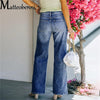 2022 High Waist Loose Jeans For Women Comfortable Casual Straight Leg Baggy Pants Mom Jeans Washed Boyfriend Jeans New