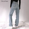 2022 High Waist Loose Jeans For Women Comfortable Casual Straight Leg Baggy Pants Mom Jeans Washed Boyfriend Jeans New