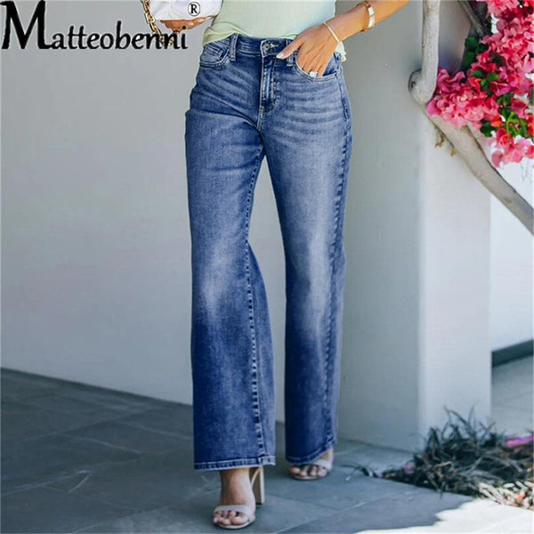 2022 High Waist Loose Jeans For Women Comfortable Casual Straight Leg Baggy Pants Mom Jeans Washed Boyfriend Jeans New