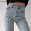 2022 High Waist Loose Jeans For Women Comfortable Casual Straight Leg Baggy Pants Mom Jeans Washed Boyfriend Jeans New