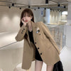 2023  Blazer Women Single-breasted Suits Jacket Ladies Loose Long Sleeve Blazer Coat Wild Casual Jacket Mujer Vestido